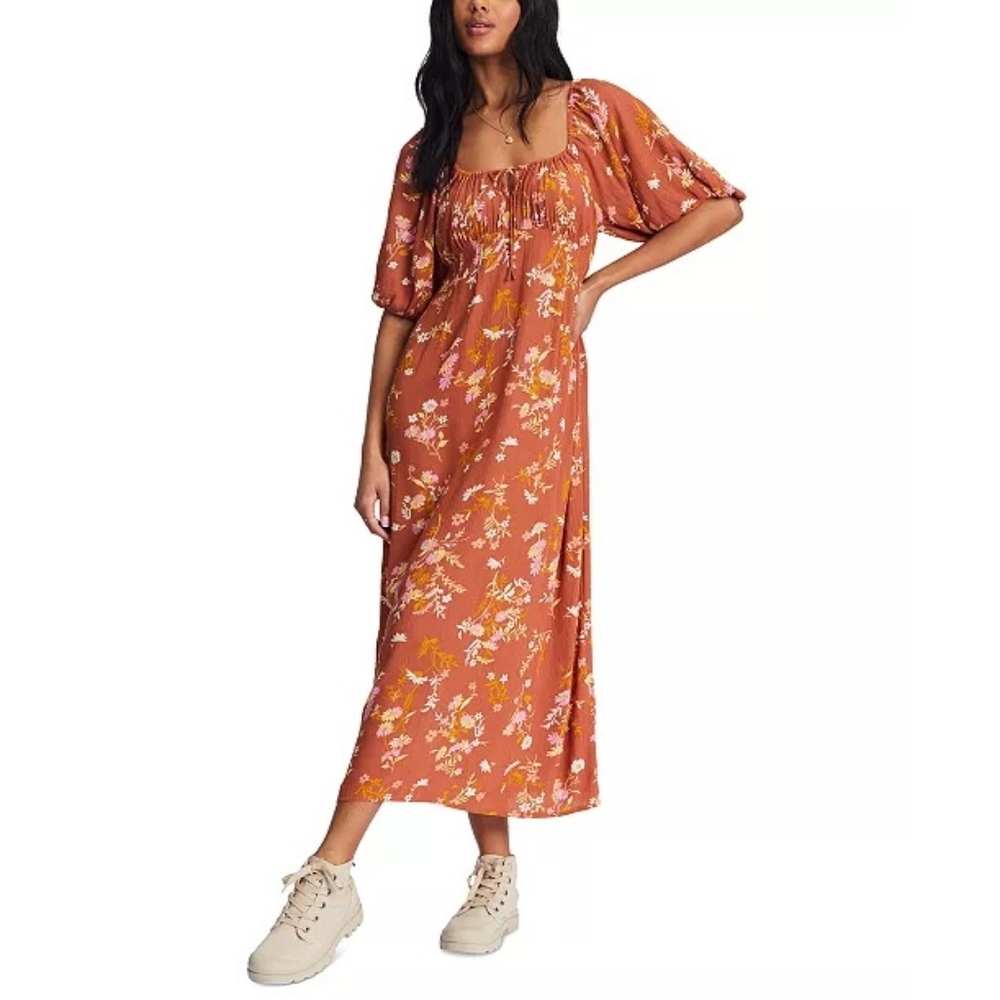 Billabong True Romance Floral Midi Dress